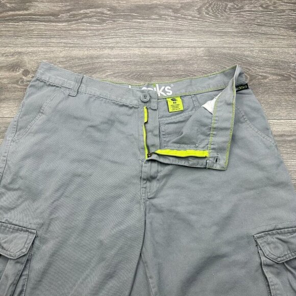 Akademiks Cargo Shorts Men's Size 40 (Actual 36) Gray Y2K Hip Hop Skater Baggy - Picture 6 of 16